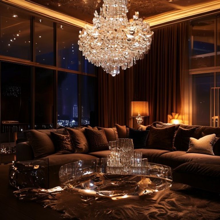 Modern Crystal Chandelier 6-Light
